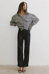 Tally Coated Wide Leg Jean FINAL SALE