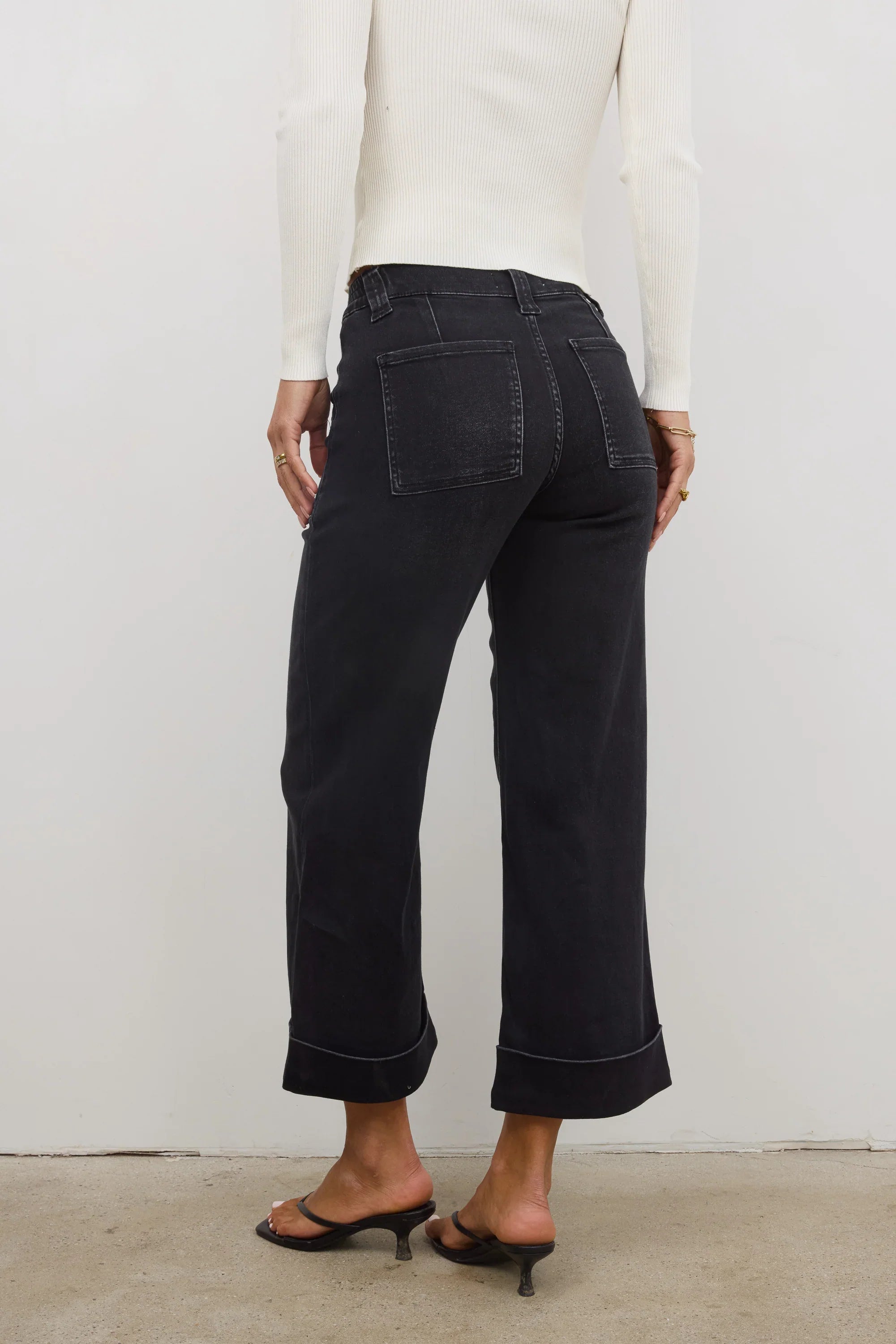 Kayden Cuffed Wide Leg Jeans FINAL SALE