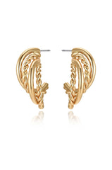 Twists and Turns Hoop Earrings