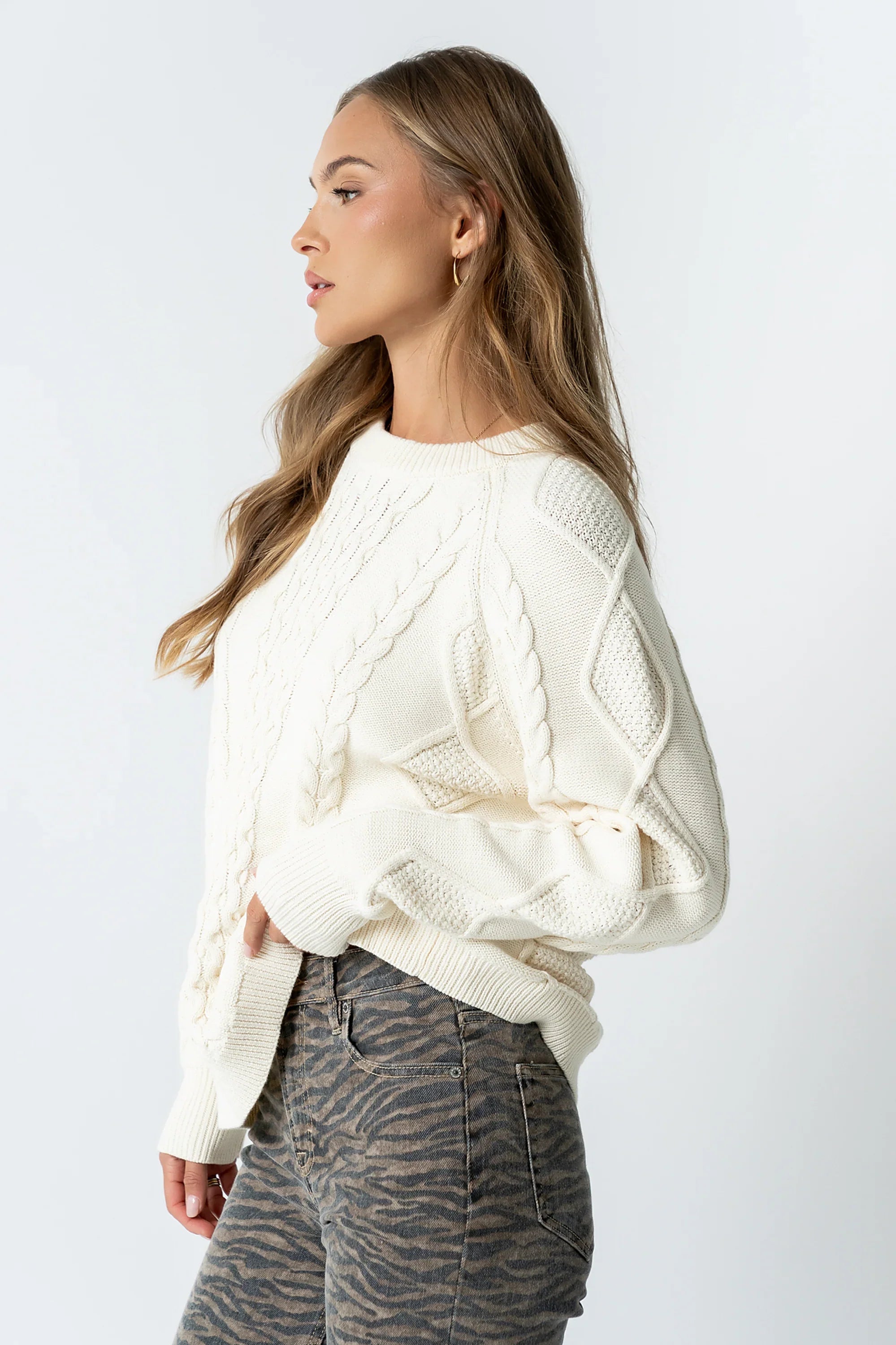Toni Cable Knit Sweater FINAL SALE