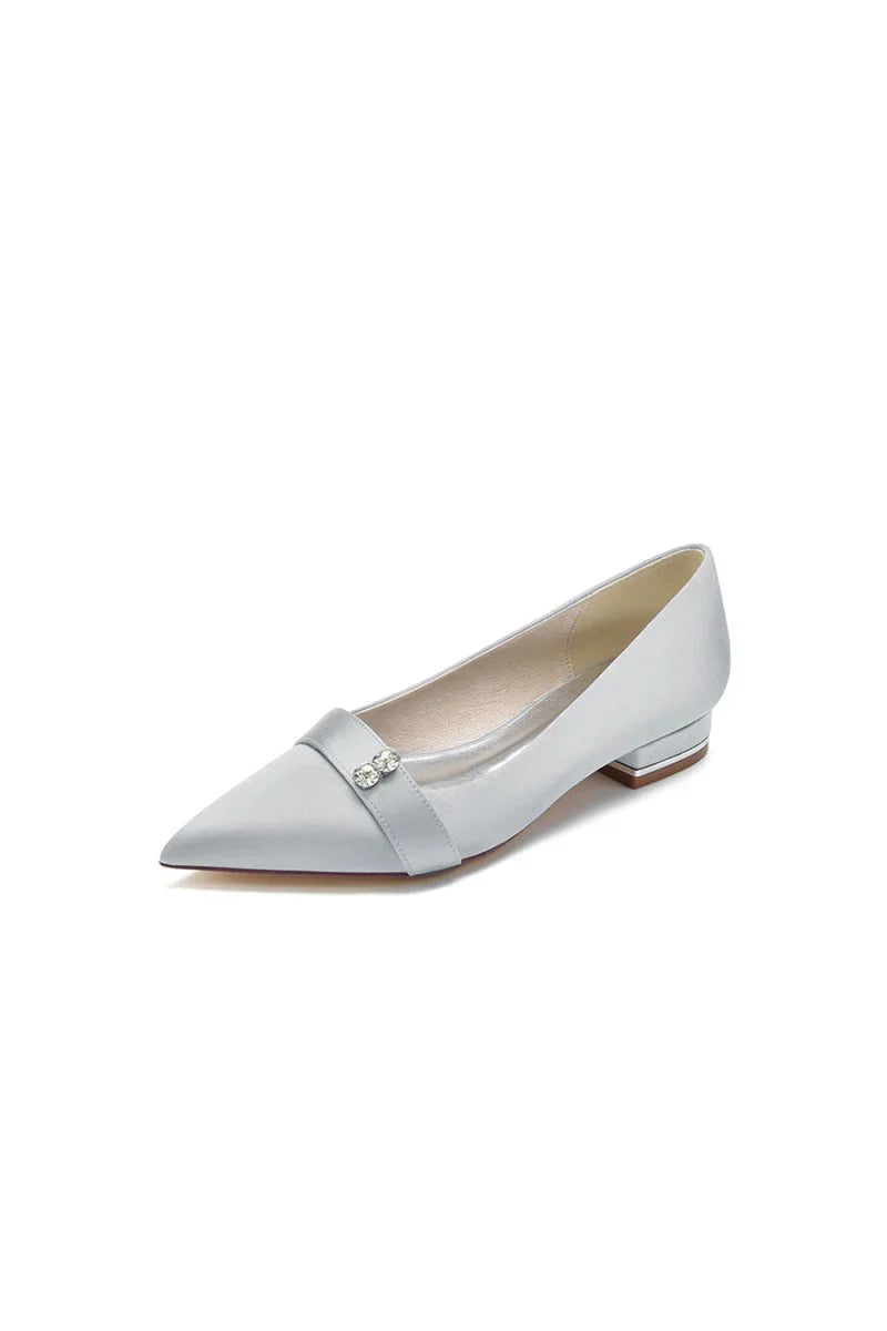 Crystal Cocktail Pointed Toe Flats