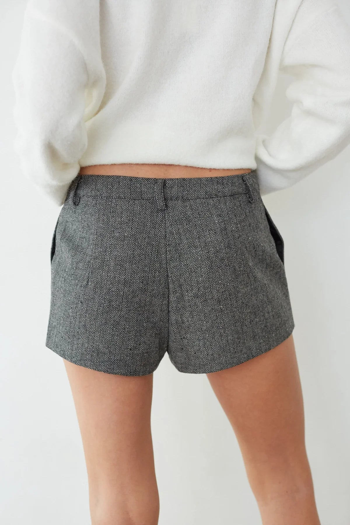 Haven Tweed Mini Shorts