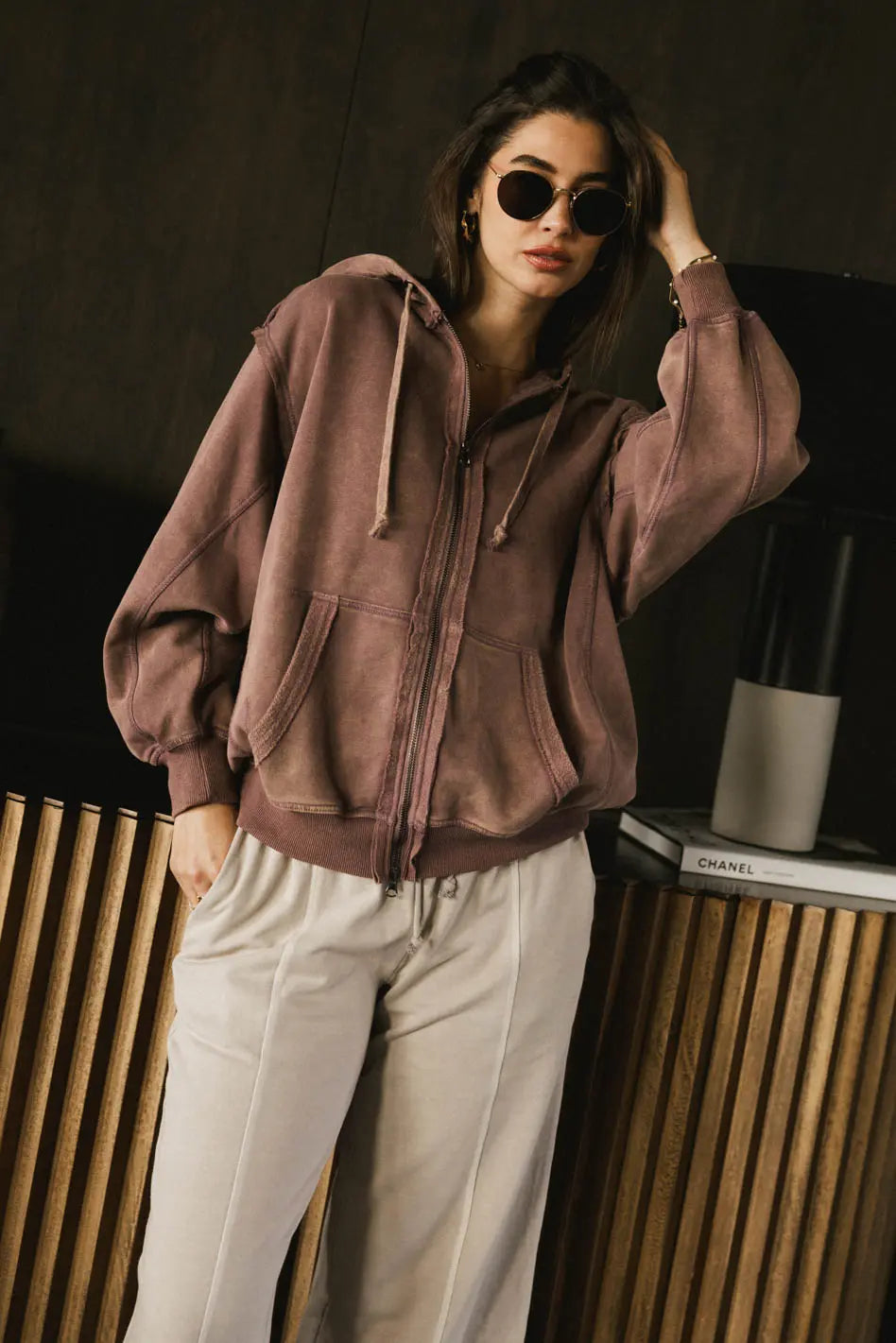 Viva Zip Up in Purple FINAL SALE