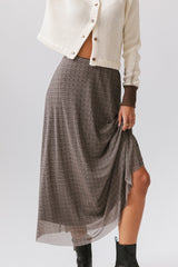 Nellie Plaid Maxi Skirt