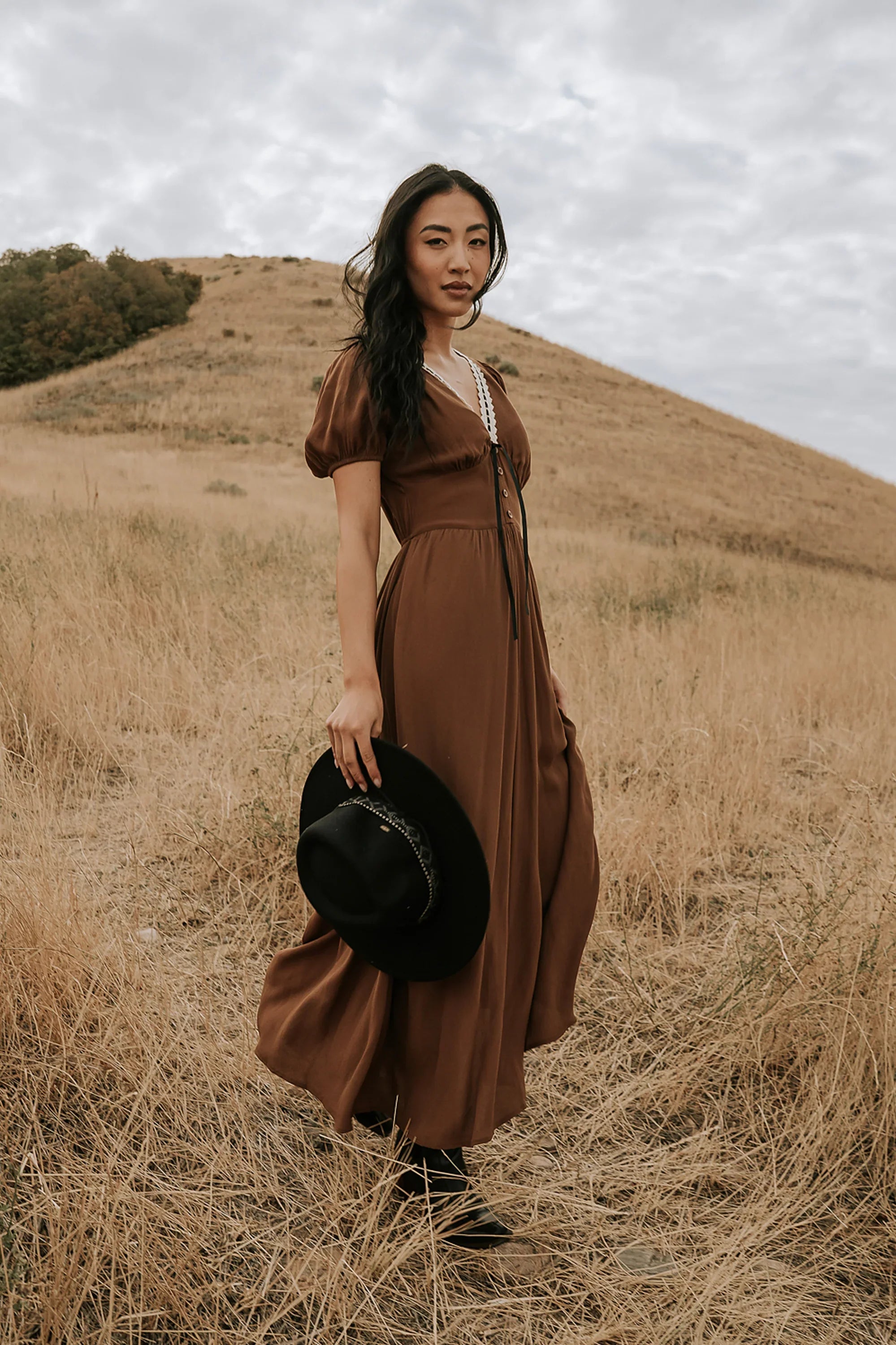 Kaydence Maxi Dress in Brown FINAL SALE