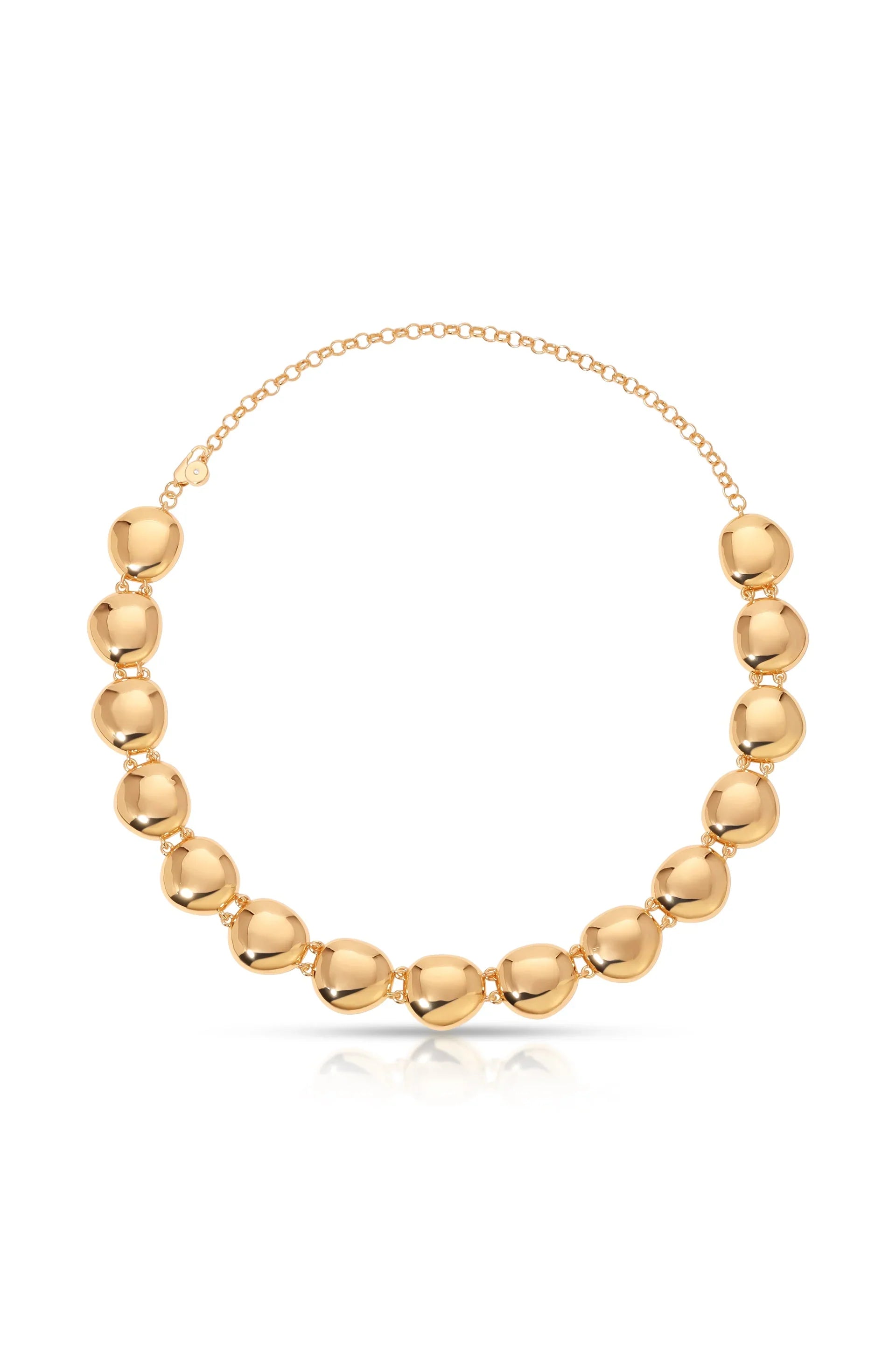 Polished Pebble Choker Necklace