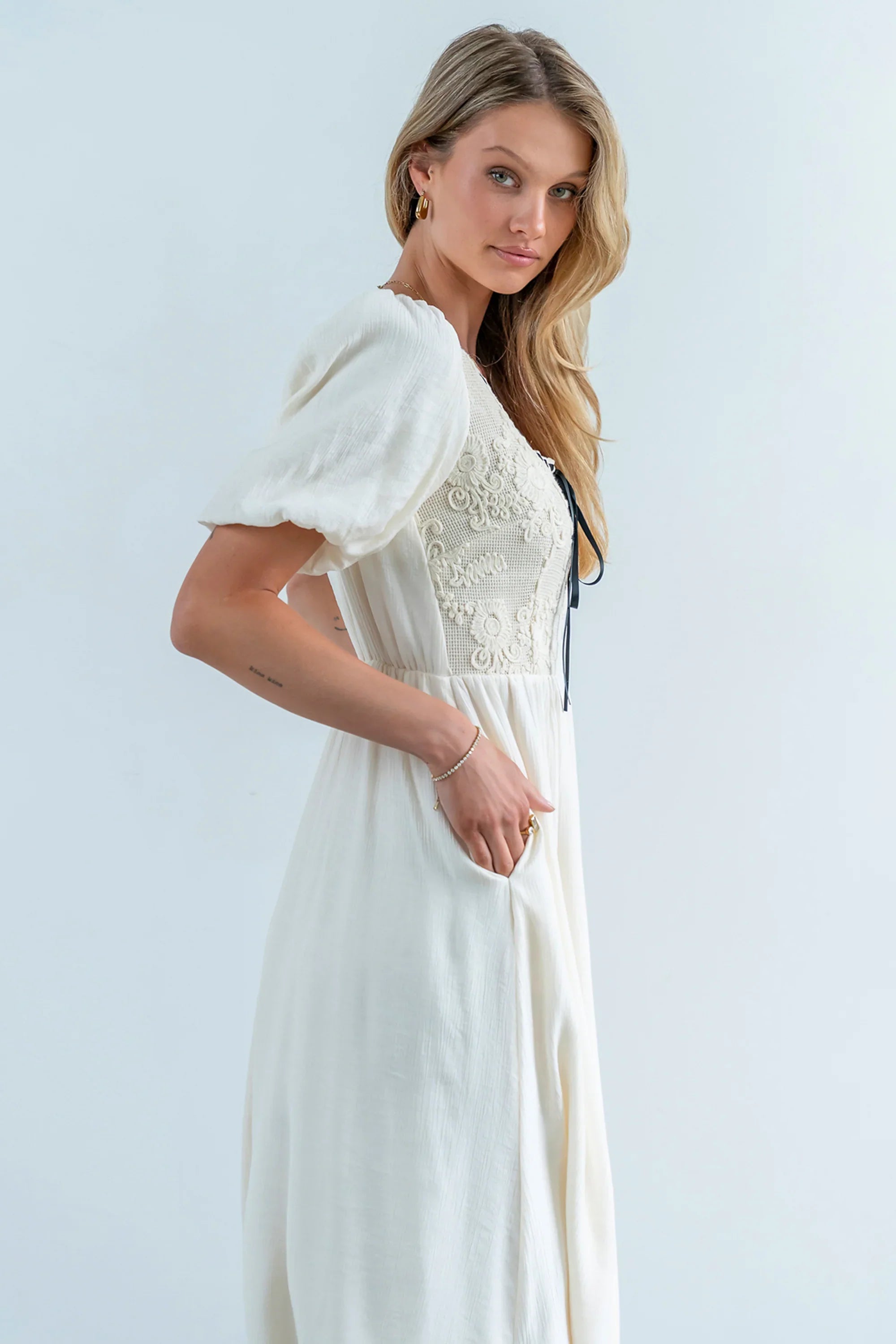 Camryn Embroidered Maxi Dress