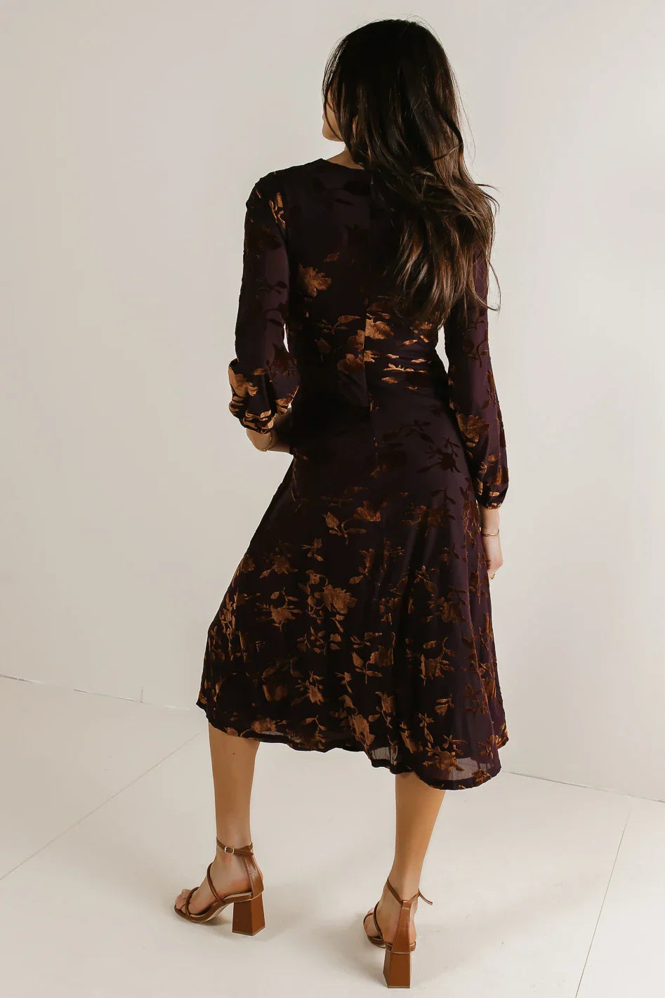 Jane Velvet Midi Dress FINAL SALE