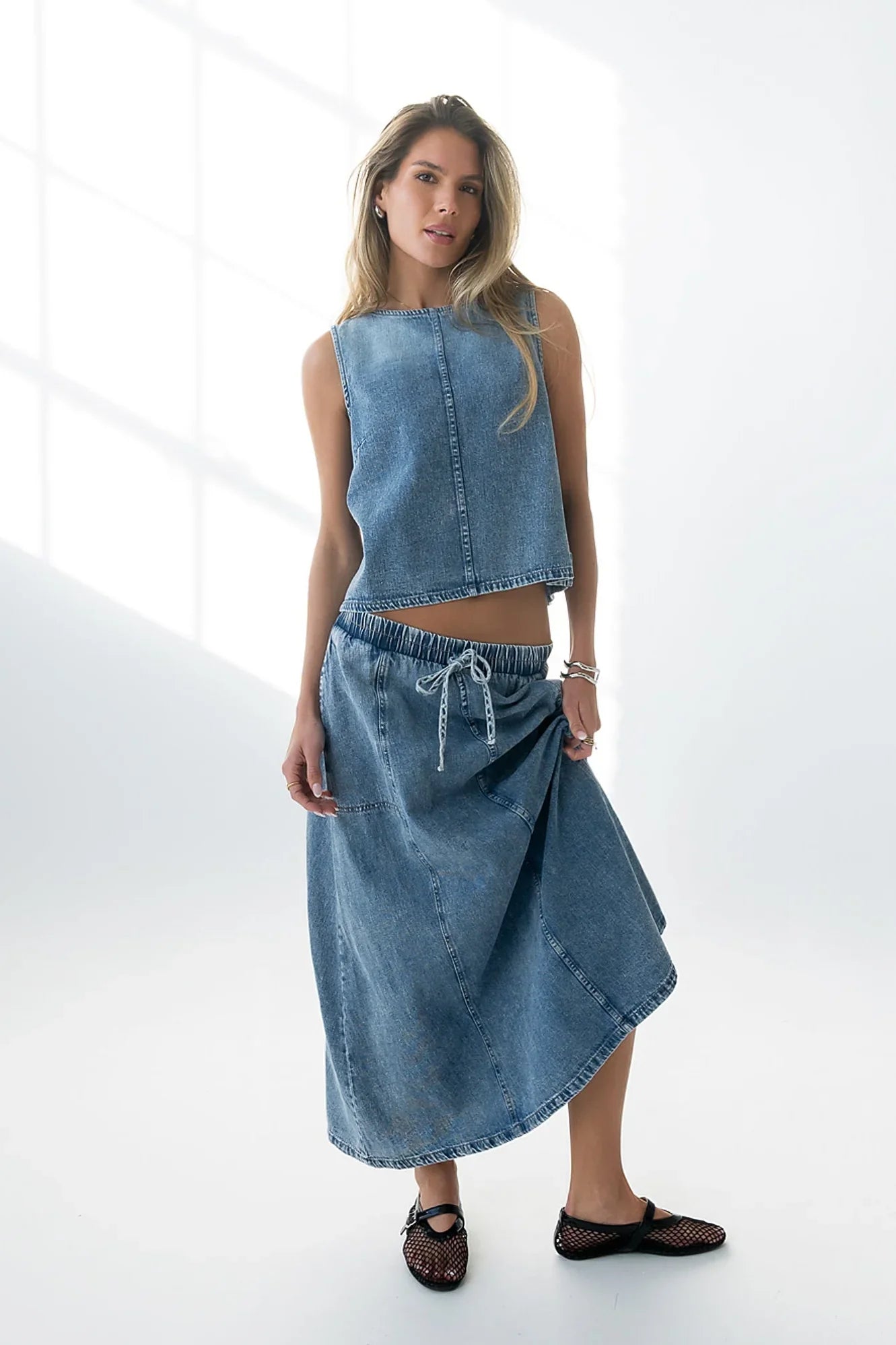Khloe Denim Maxi Skirt