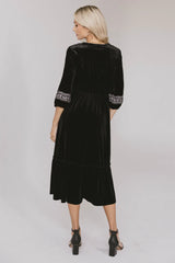 Alina Velvet Midi Dress FINAL SALE