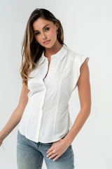 Pablo Button Up in White