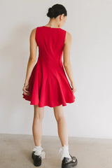 Liora Mini Dress in Red FINAL SALE