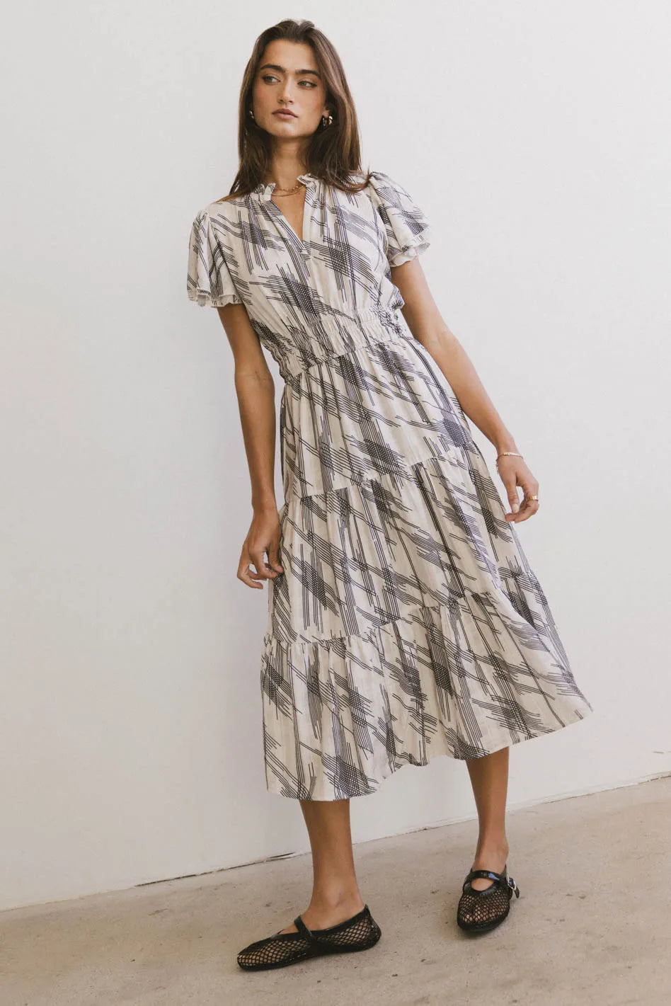 Mikaela Abstract Midi Dress FINAL SALE