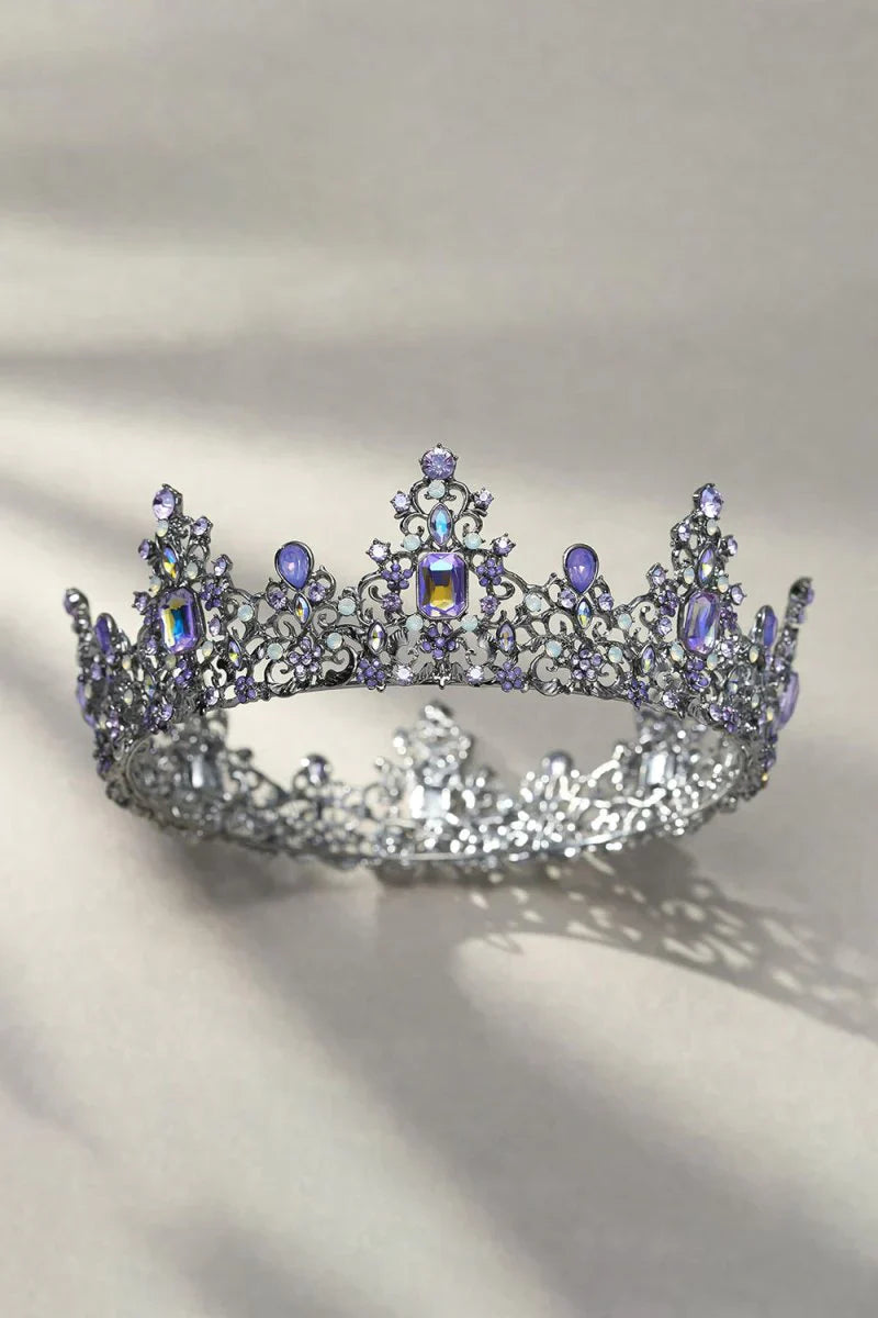 Baroque Colorful Crystal Crown