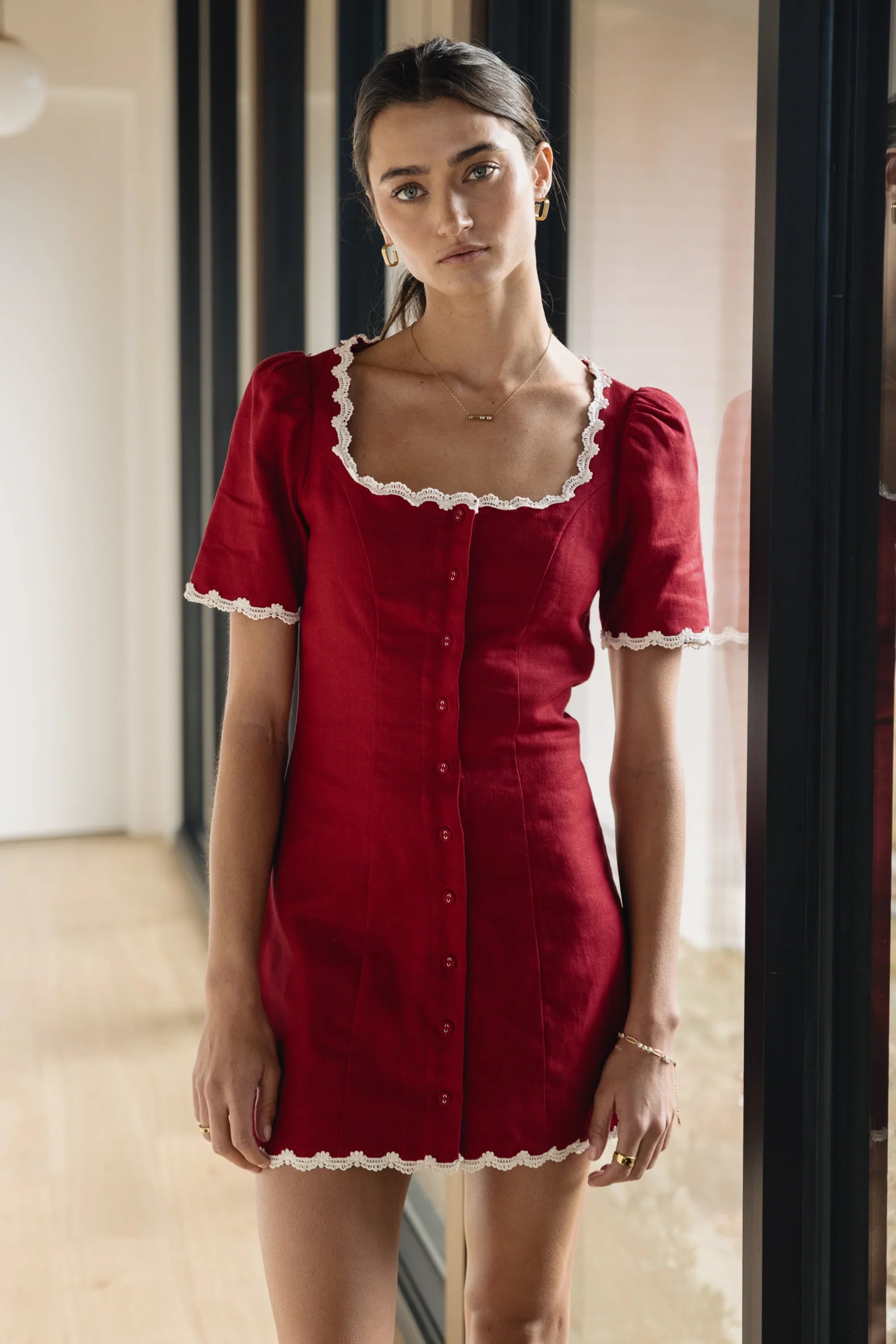 Aubrey Ric Rac Mini Dress FINAL SALE