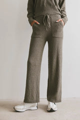 Breck Knit Pants in Olive FINAL SALE