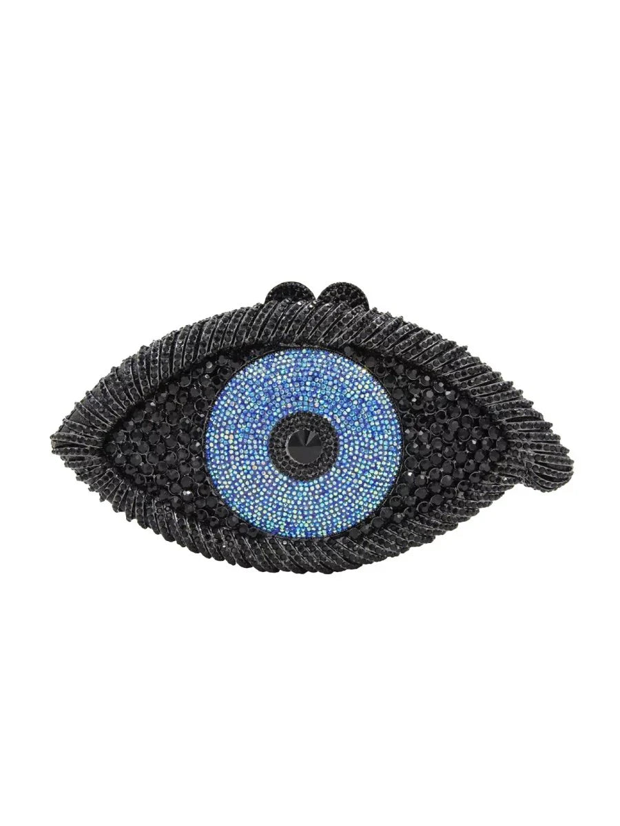 Womens EYE SEE U Rhinestone Evening Clutch bags Handmade