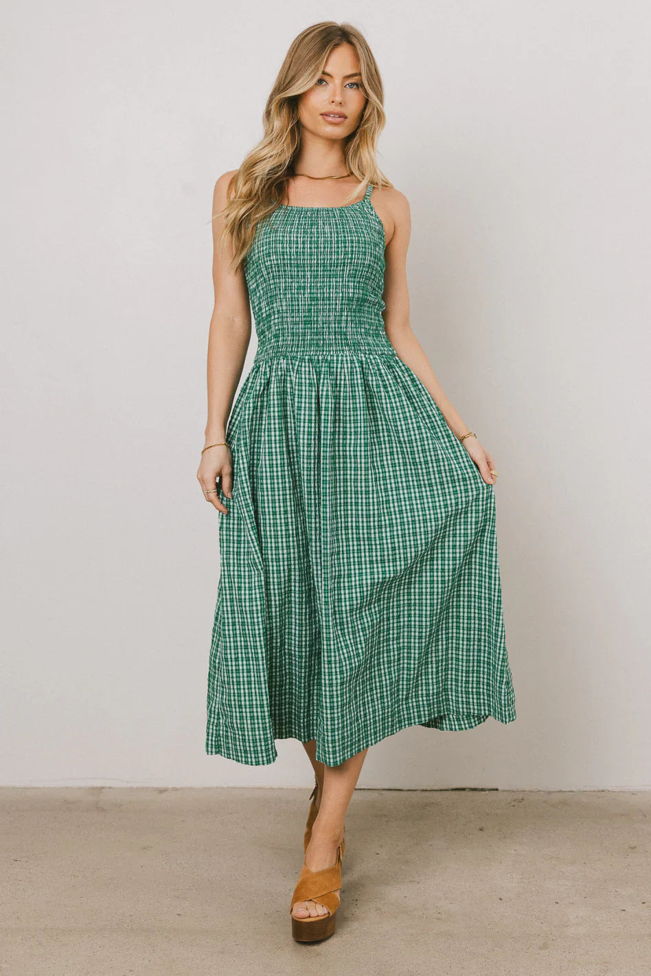 Reid Plaid Midi Dress FINAL SALE