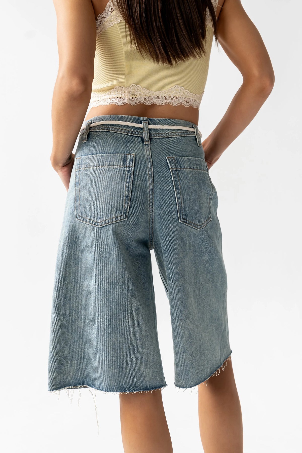 Shawn Denim Bermuda Shorts