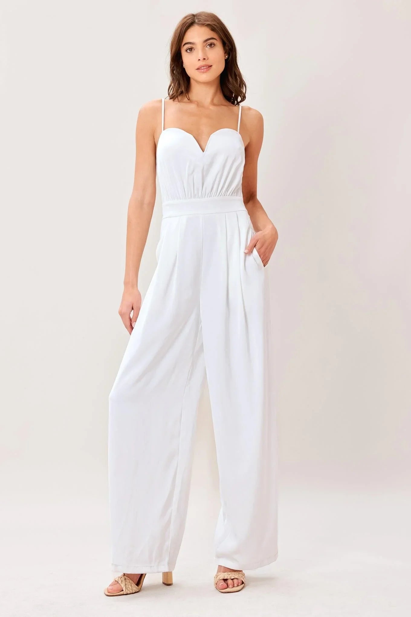 MODERN EASE WHITE JUMPSUIT