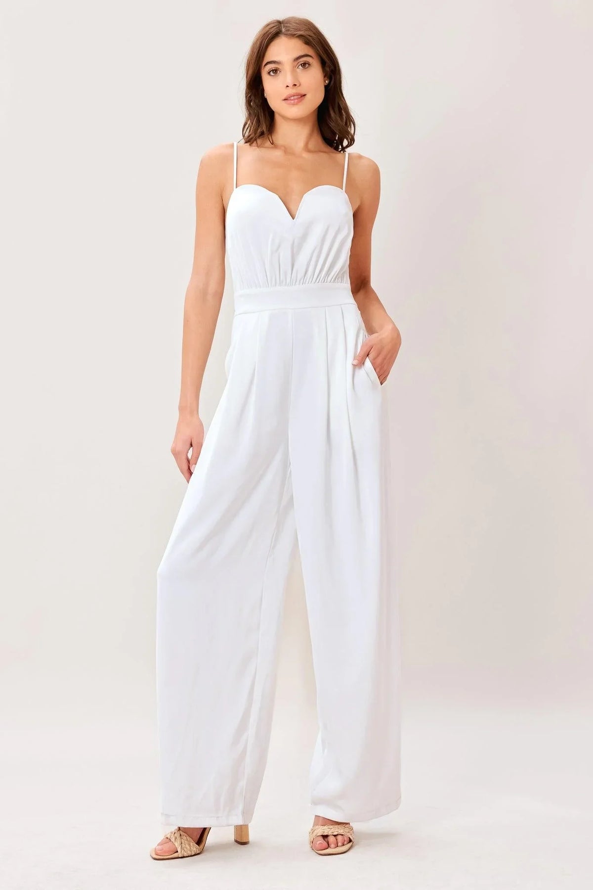 MODERN EASE WHITE JUMPSUIT