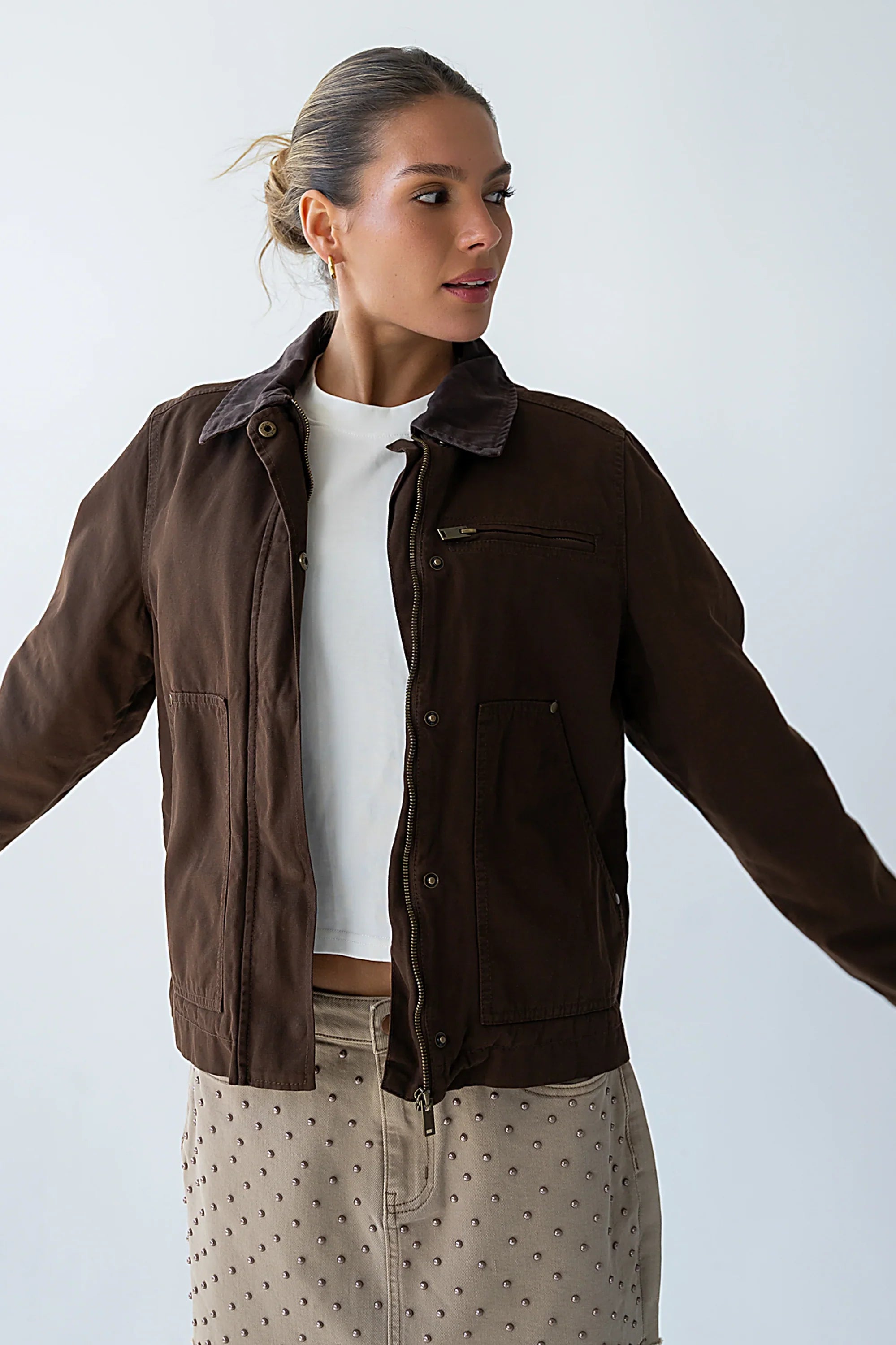 Ember Barn Jacket in Brown