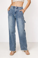 Imani Straight Leg Utility Jeans FINAL SALE