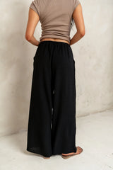 Salma Wide Leg Pants in Black