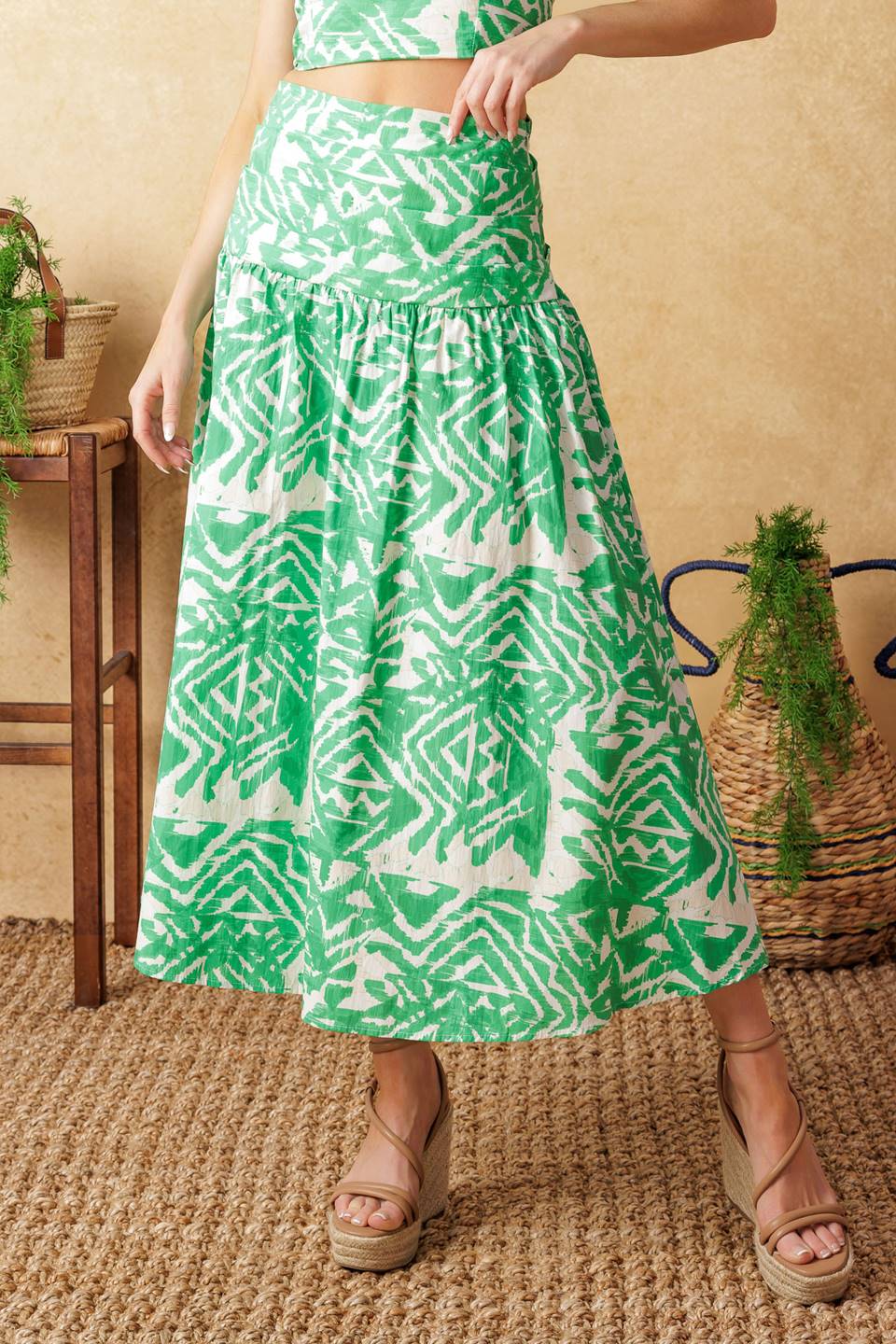 DESTINED FOR MORE CROP TOP SKIRT SET FINAL SALE