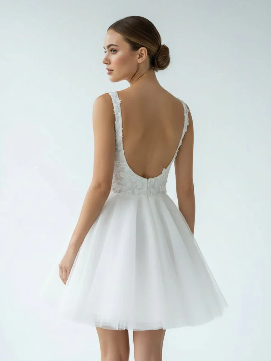 Elegant A Line Sweetheart Wedding Dress With Lace