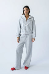 Sydney Lace Trim Zip Up