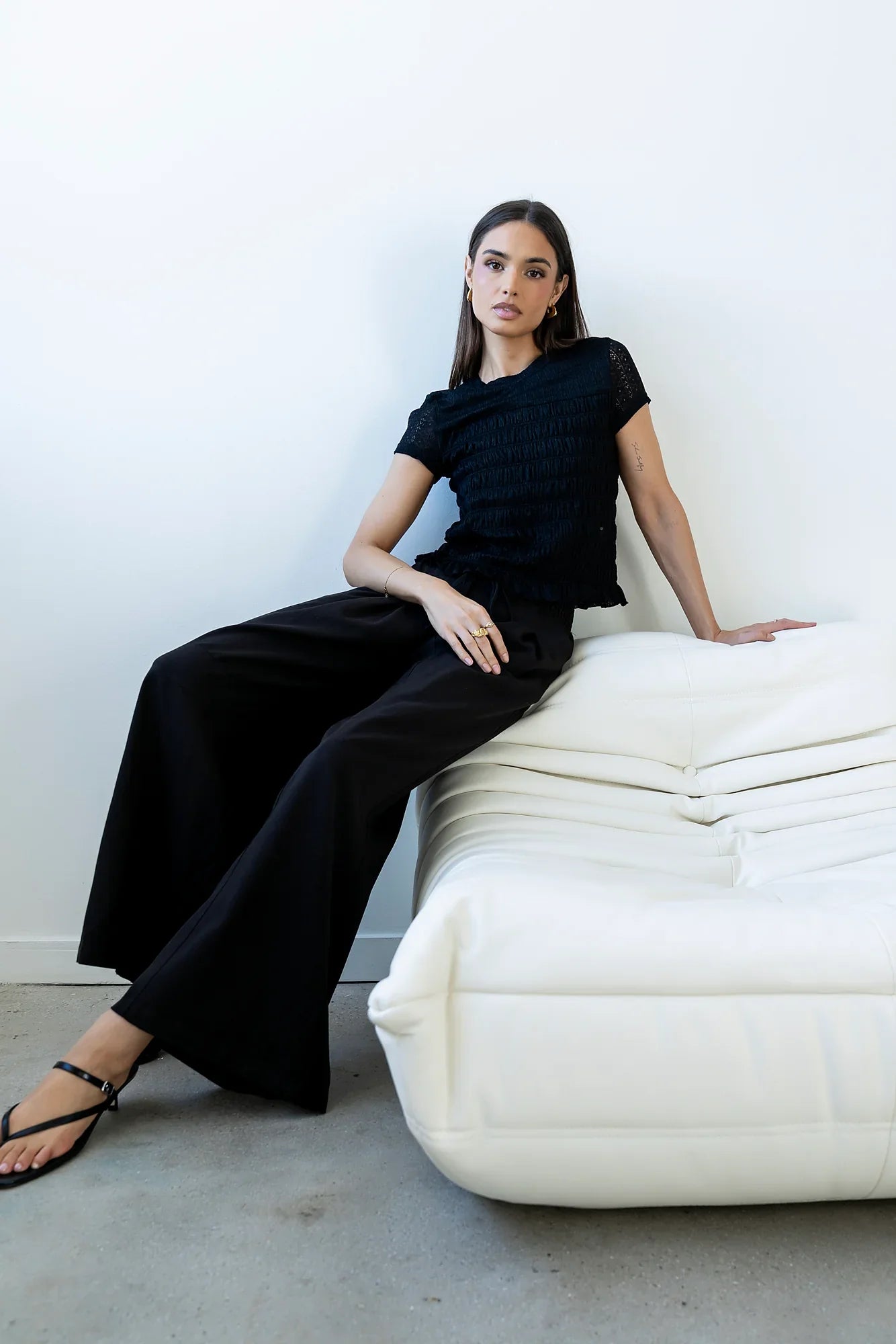 Marko Lace Top in Black
