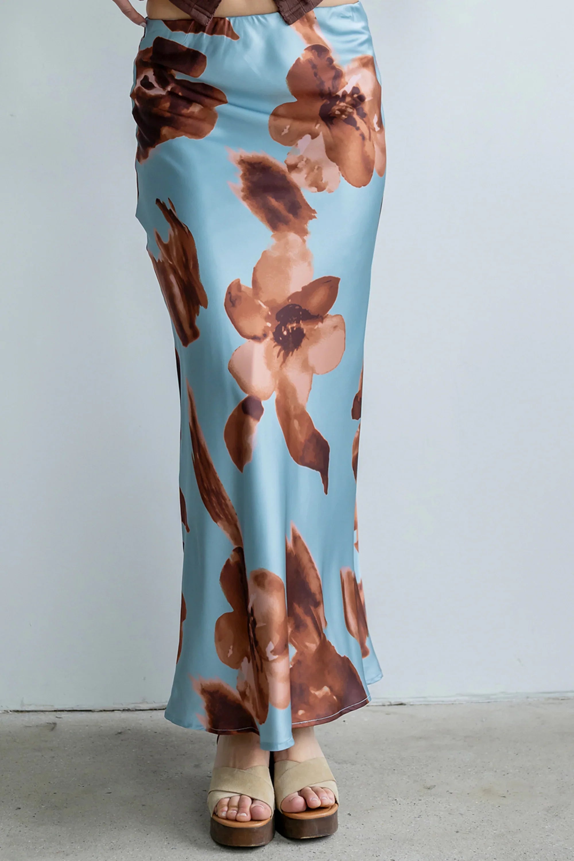 Kenya Satin Maxi Skirt