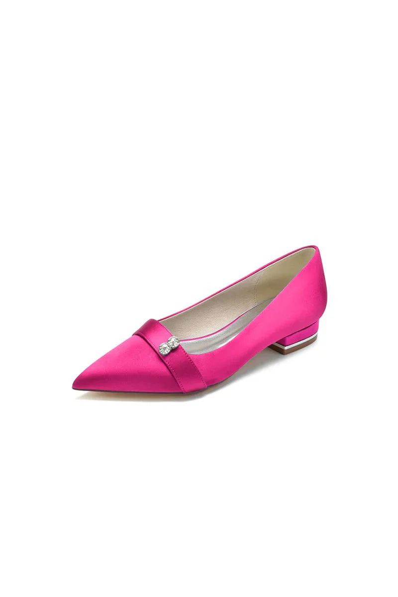 Crystal Cocktail Pointed Toe Flats