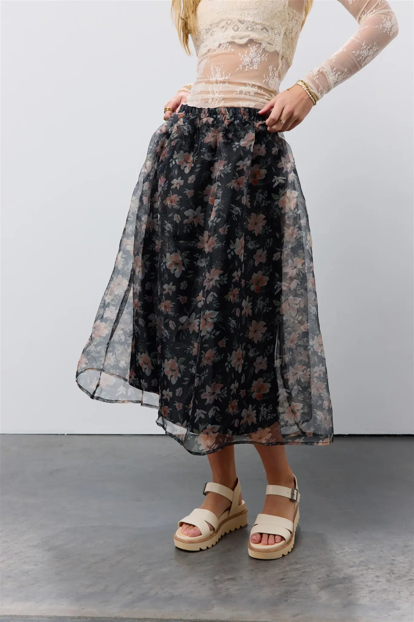 Floral Organza Skirt FINAL SALE