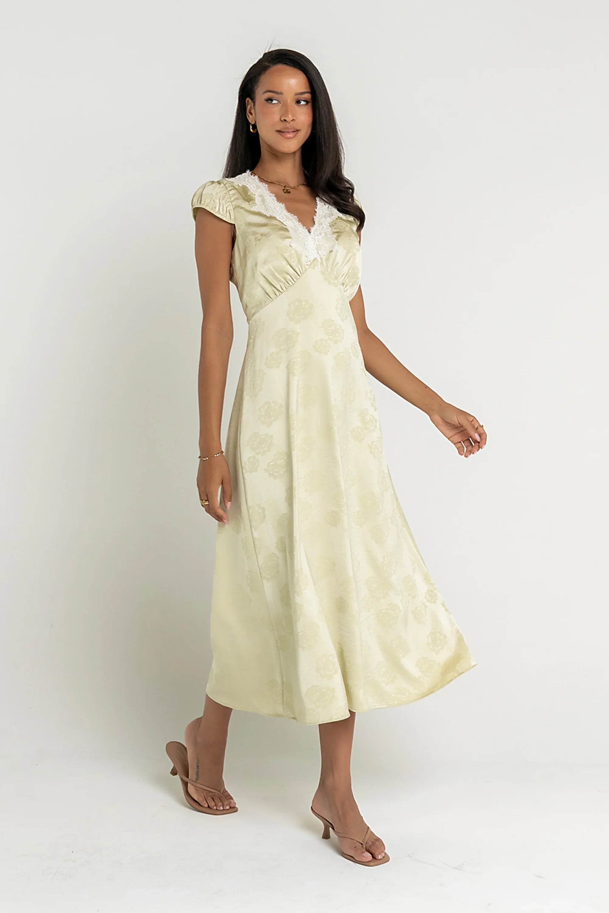 Jackie Floral Midi Dress