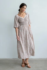Darcey Smocked Maxi Dress