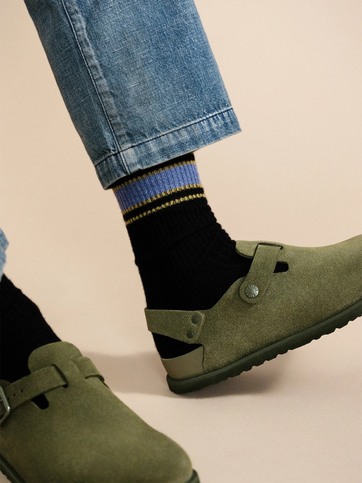 Athleisure Rib Cashmere Mens Crew