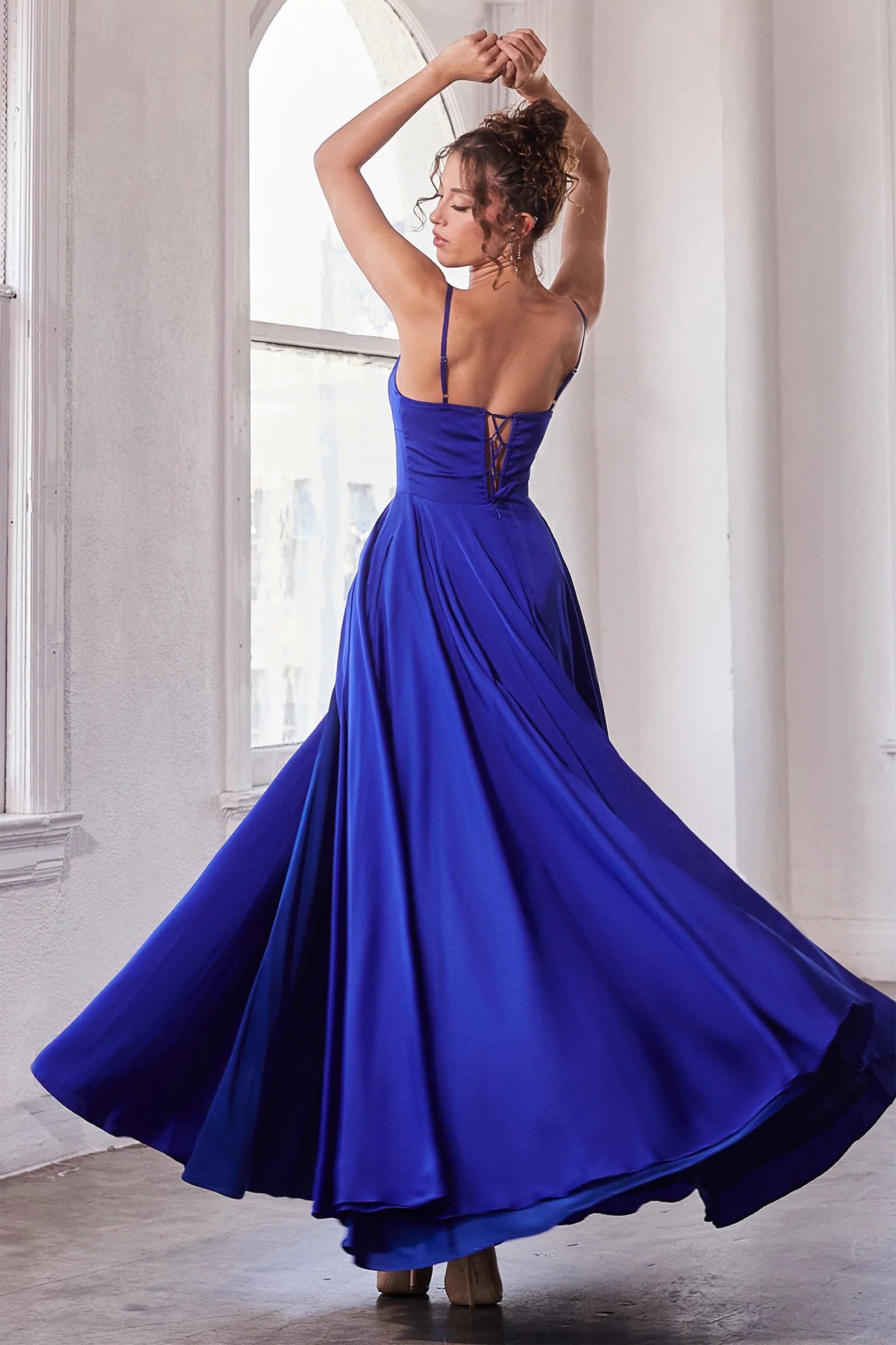 Justine Gown Satin A Line Gown
