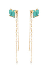 Turquoise Butterfly Dangle Earrings