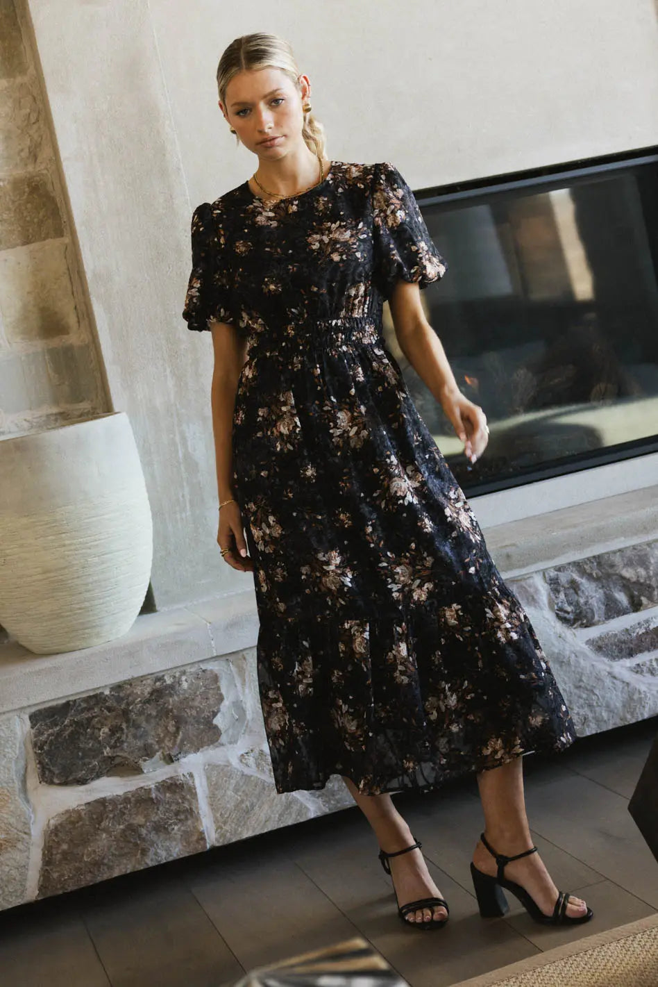 Mirren Floral Midi Dress FINAL SALE