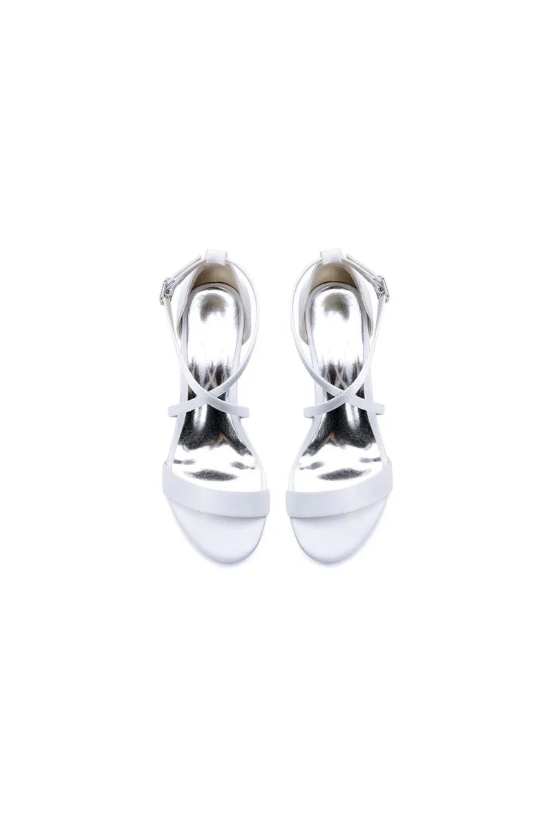 Open Toe Hollow Out Chunky Heels