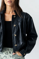 Kiele Vegan Leather Jacket