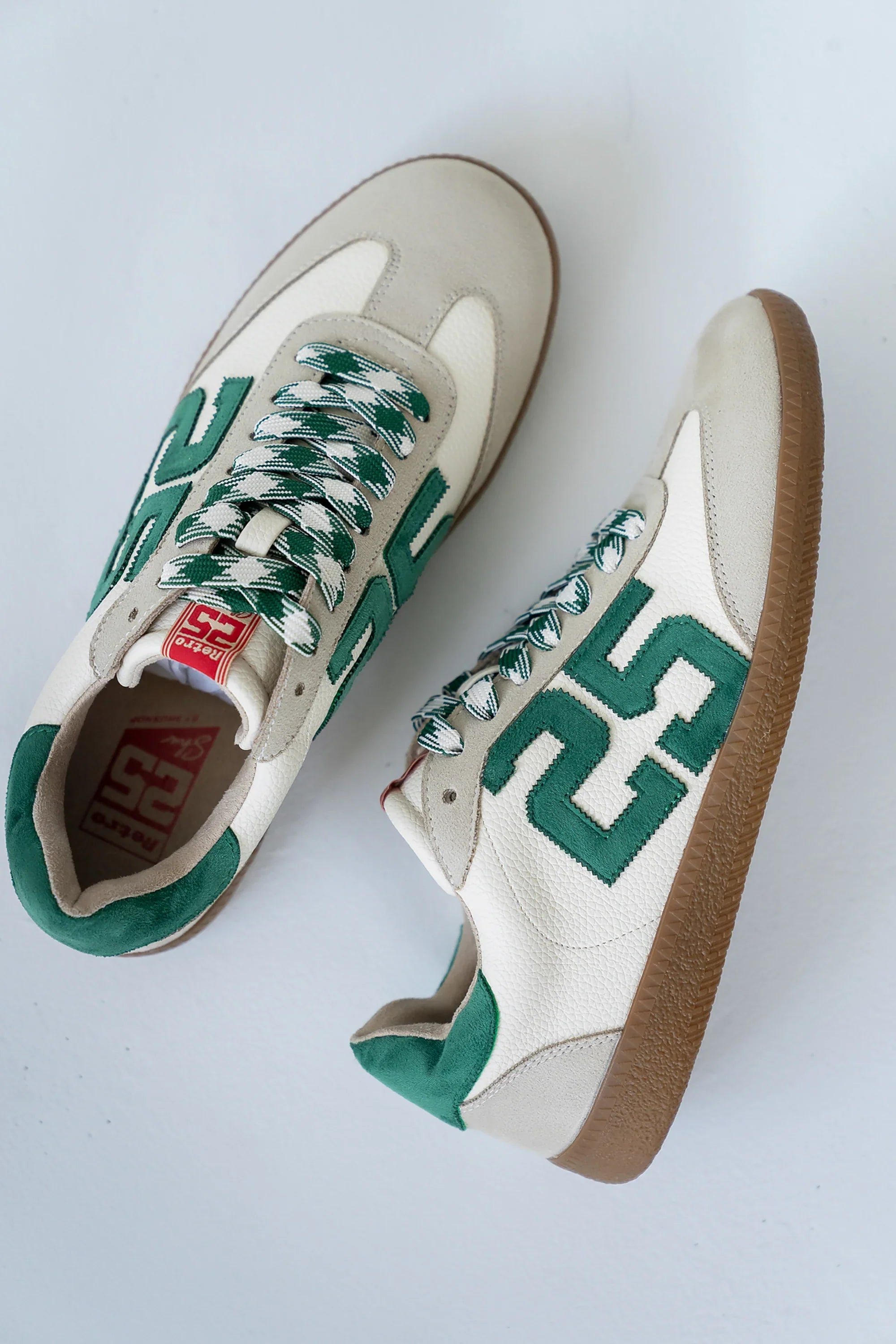 Kelly Retro Sneakers in Green White FINAL SALE