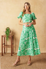 DESTINED FOR MORE CROP TOP SKIRT SET