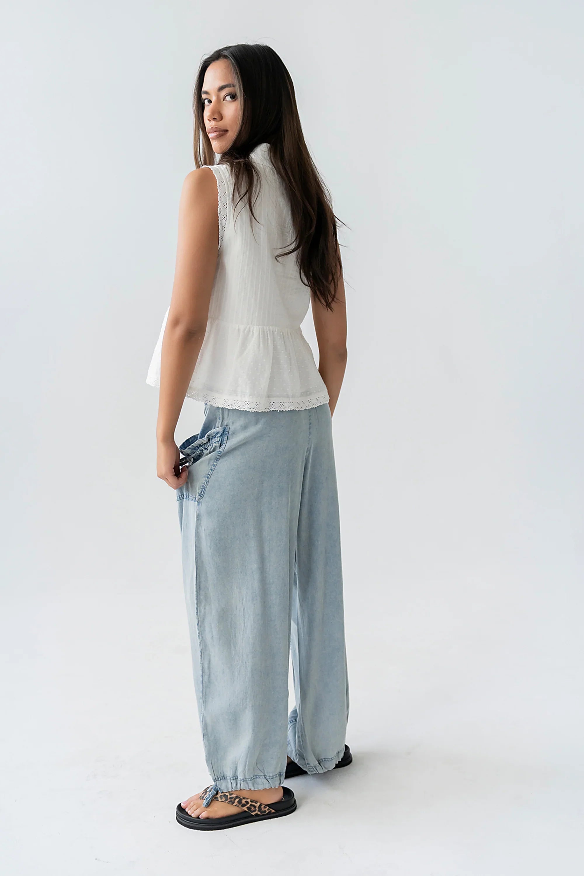 Julian Collared Blouse in Off White