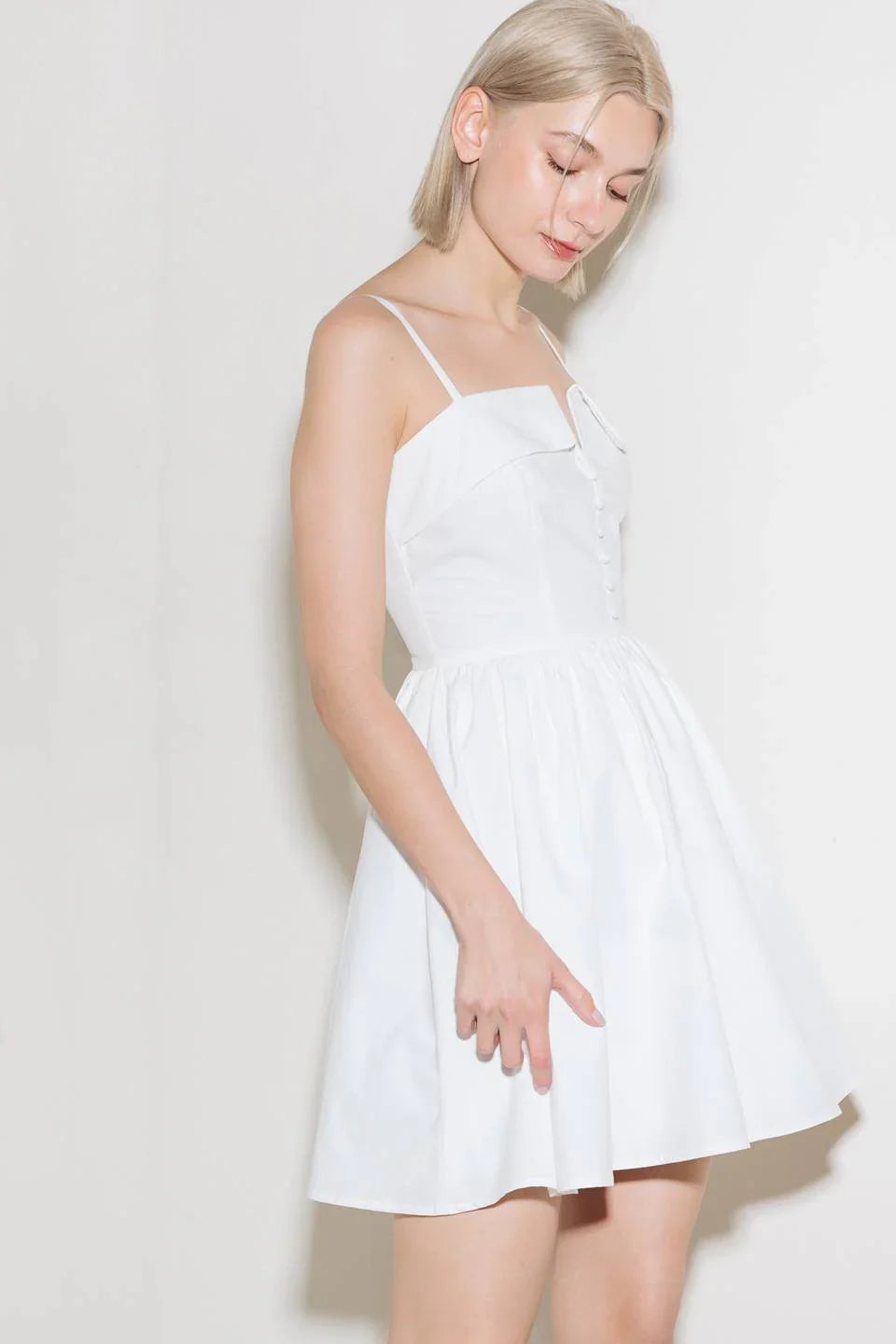 PURE ROMANCE MINI DRESS WHITE