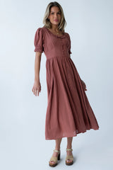 Demi Maxi Dress in Marsala