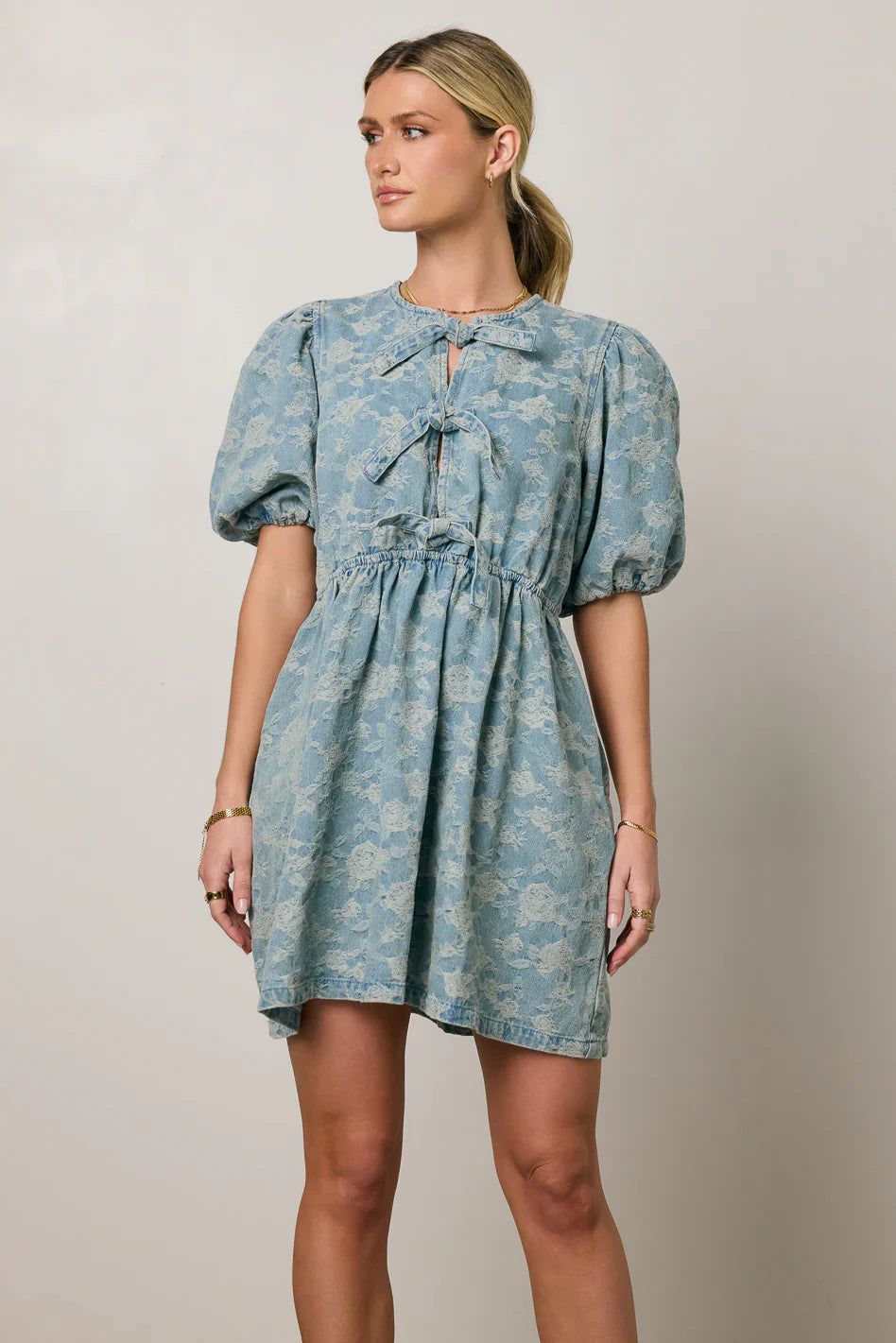 Pony Denim Mini Dress FINAL SALE