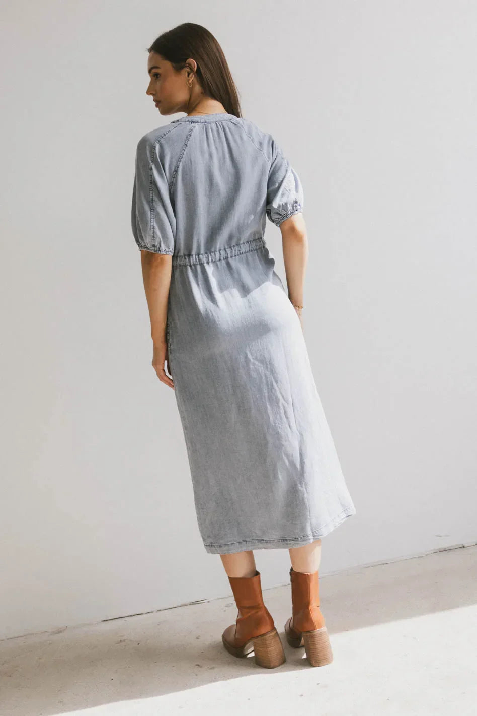 Marigold Denim Midi Dress FINAL SALE